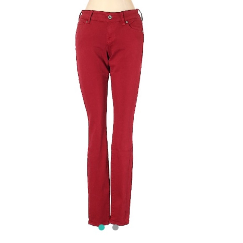 Lucky Brand red, skinny, low-rise jean-00